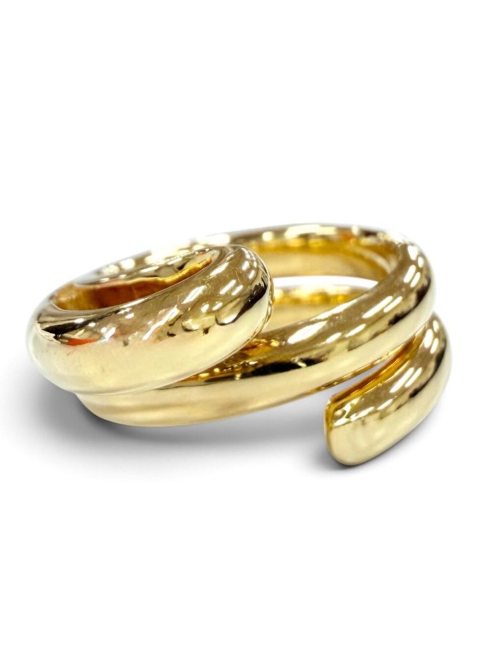 Bottega Veneta Bandeau Frills Ring Gold JP